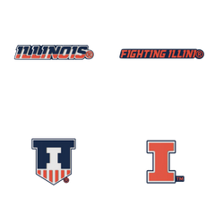 Budz | Illinois Fighting Illini | 4-Pack Bundle